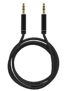 Cable de Stereo de Nylon 651336 BROBOTIX - MACHO - MACHO, 1 M, NEGRO Cable de Stereo de Nylon 651336 BROBOTIX - MACHO - MACHO, 1 M, NEGRO
